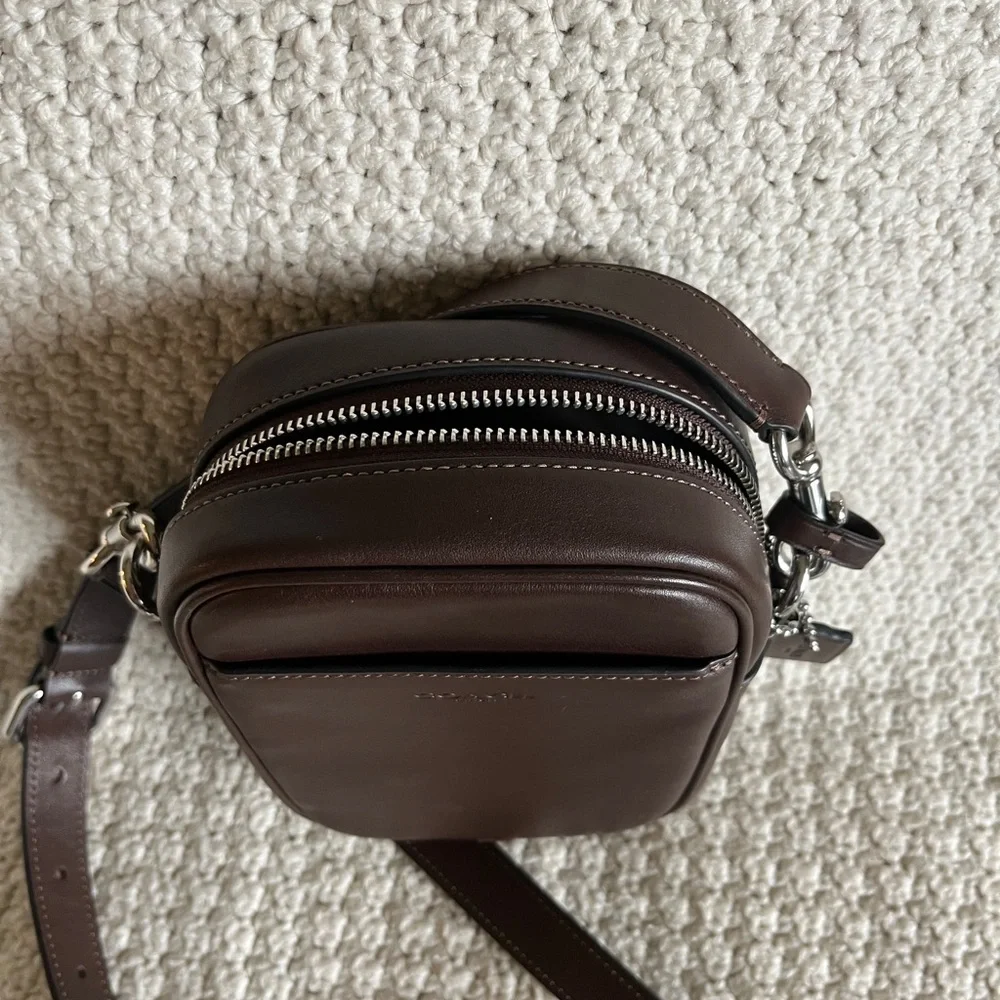 Coach Leather Messenger Crossbody Hitch F2461-CW451 - Picture 3 of 5